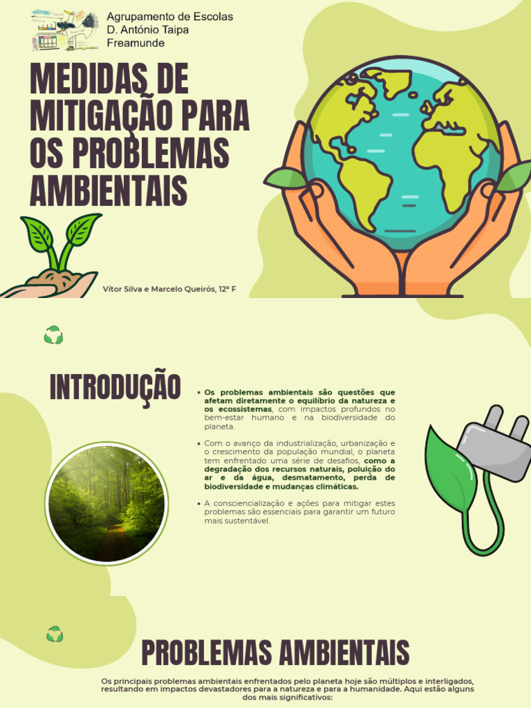 Medidas para Mitigar Problemas Ambientais | PDF | Desperdício ...