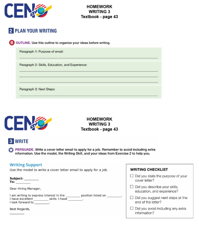 Homework - Writing 3 | PDF