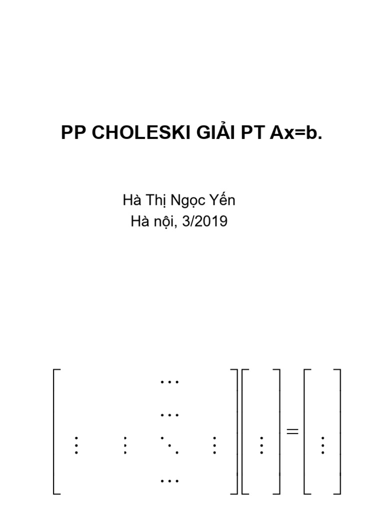 08 Choleski | PDF
