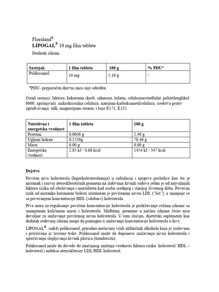 Lipogal Pil | PDF