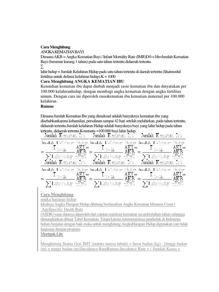 Cara Menghitung | Pdf