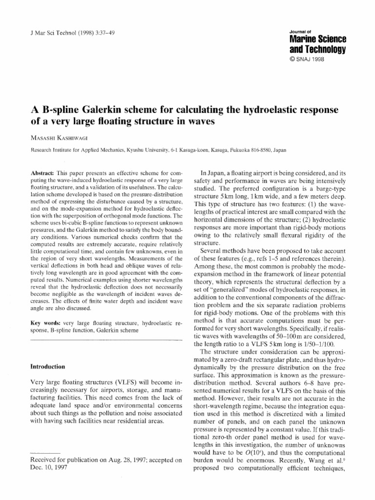 A B Spline Galerkin Scheme For Calculati | PDF | Integral | Matrix ...