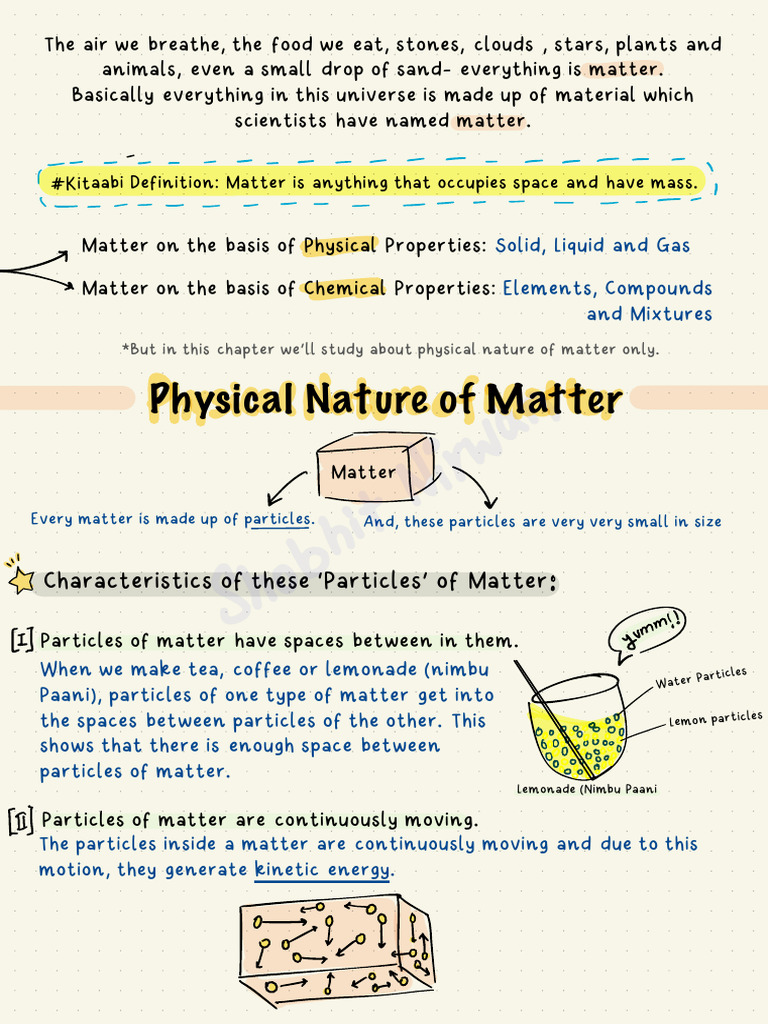 Understanding the Physical Nature of Matter | PDF | Matter | Gases