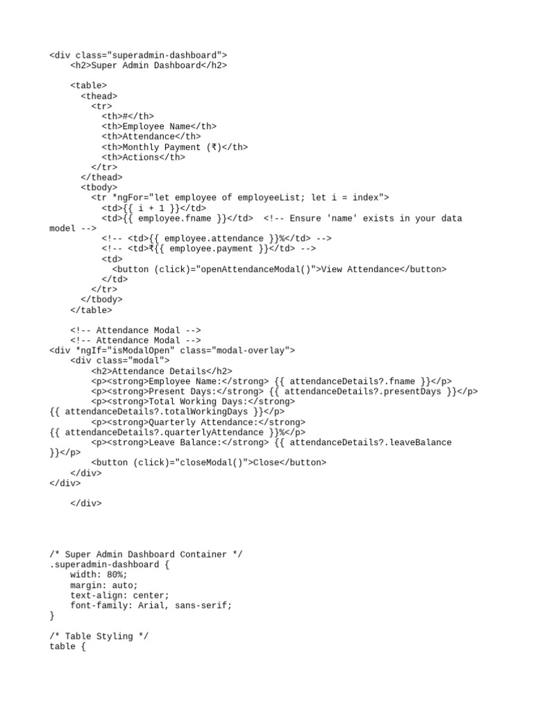Super Admin Dashboard Overview | PDF | Human–Machine Interaction ...