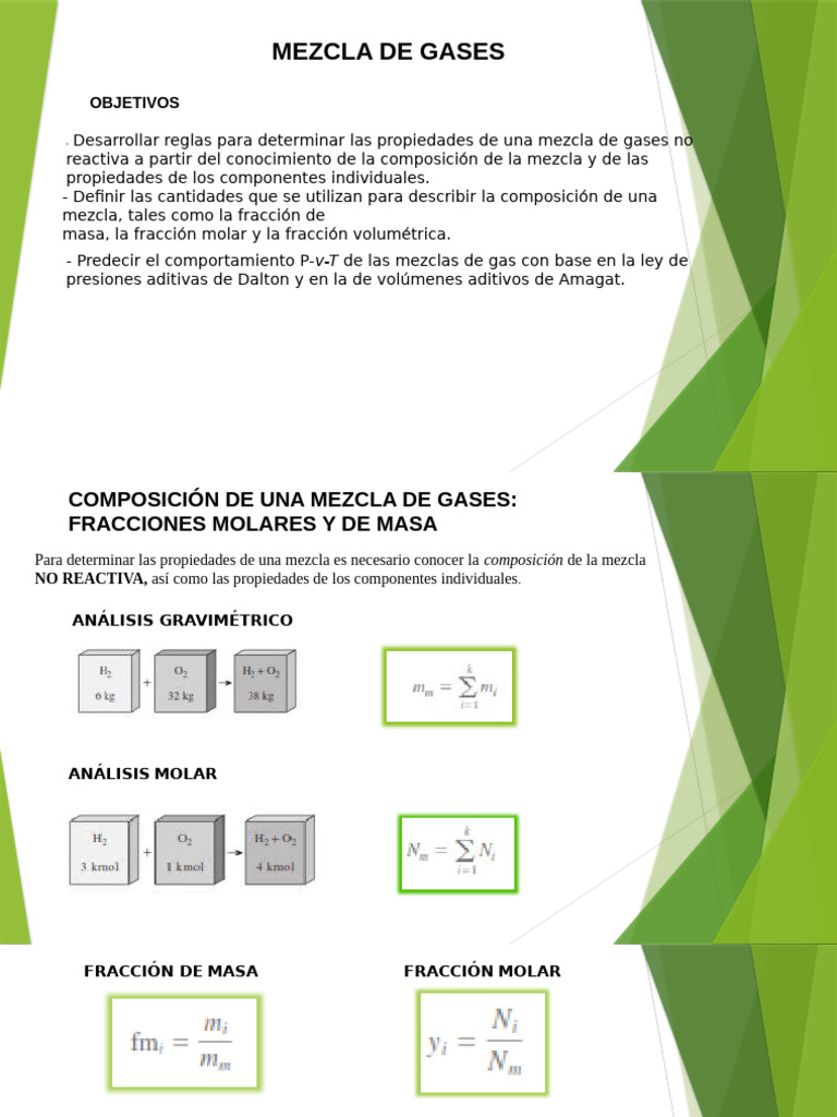 Mezcla de Gases Ideales | PDF