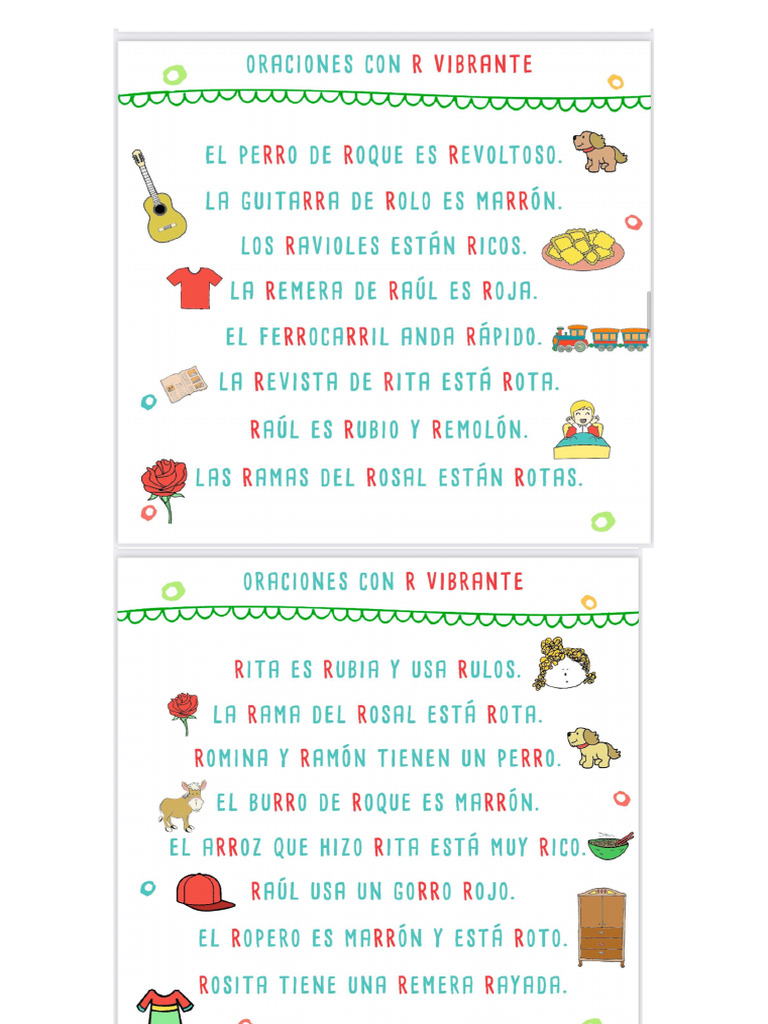 Oración Con R Fuerte PDF | PDF