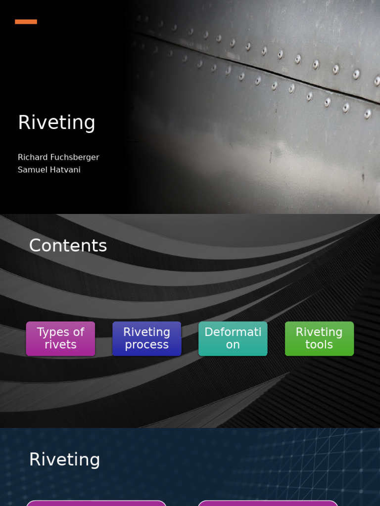 Aircraft Riveting Techniques and Types | PDF