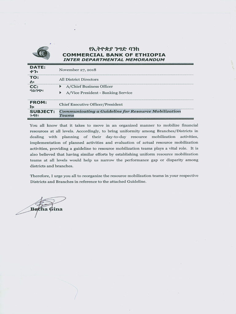 Guideline For Resource Mobilization Pdf