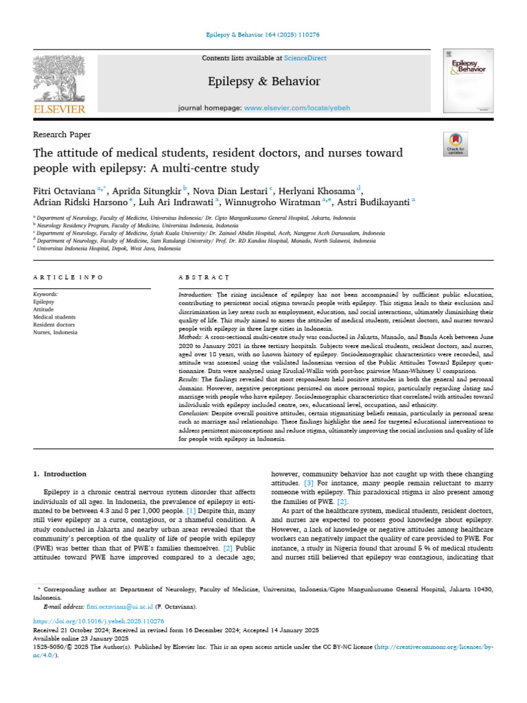 The Attitude of Medical Students, Resident Doctors, and Nurses Toward ...