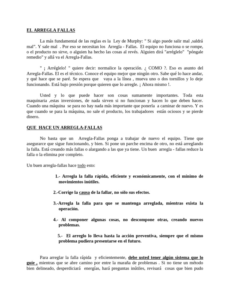 El arregla fallas N°2 | PDF | Perforar