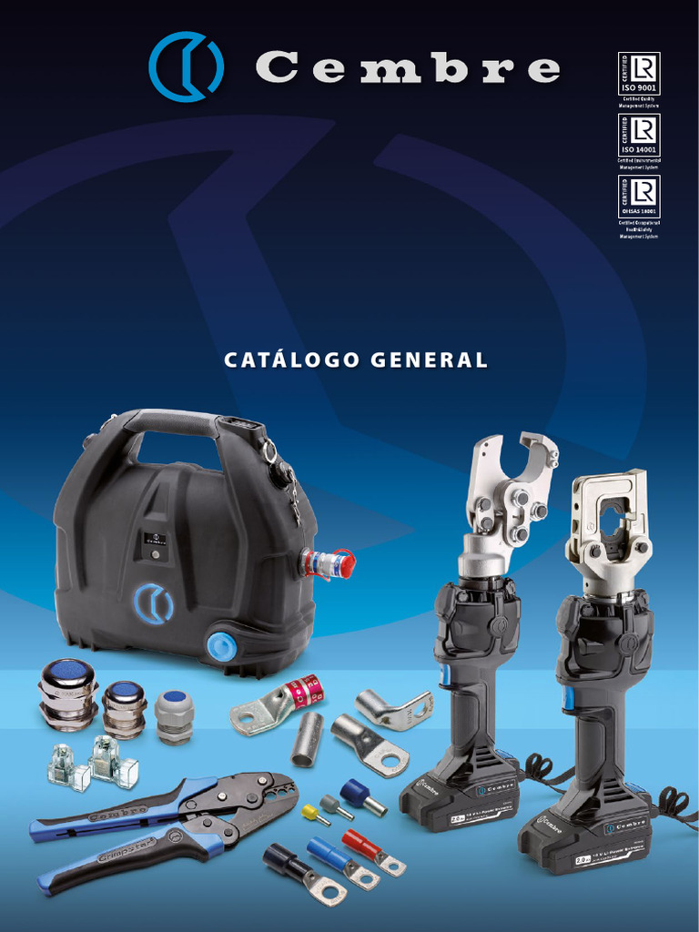 Catálogo de Productos Cembre y Certificaciones | PDF | Conector ...