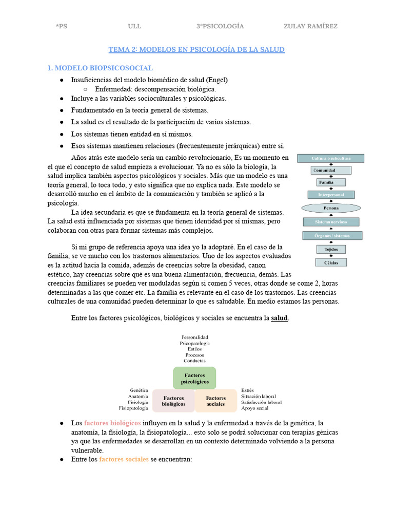 Modelos en Psicología de la Salud | PDF | Comportamiento | Autoeficacia