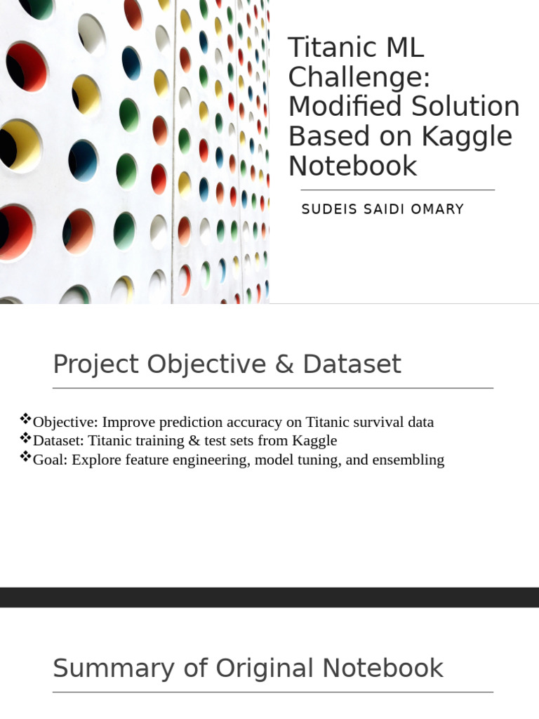 Enhanced Titanic ML Project Insights | PDF
