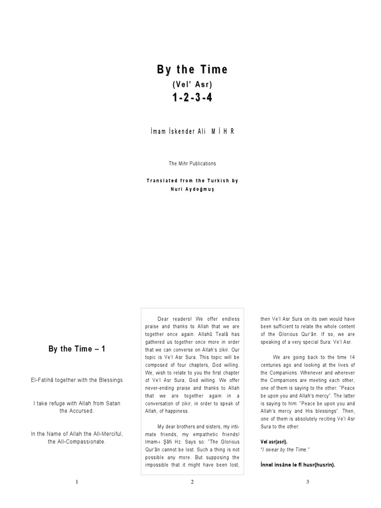 Understanding Ve'l Asr Sura | PDF | Sin | Surah