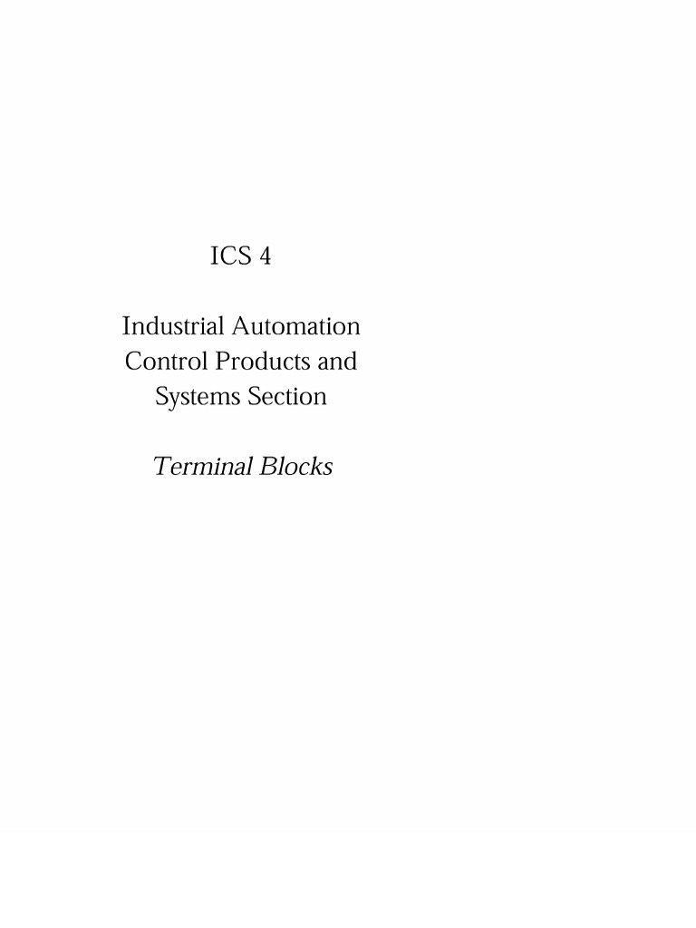 NEMA ICS 4 Industrial Automation | PDF