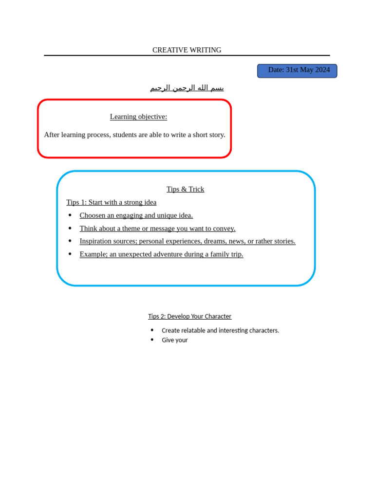 Creative Writing | PDF
