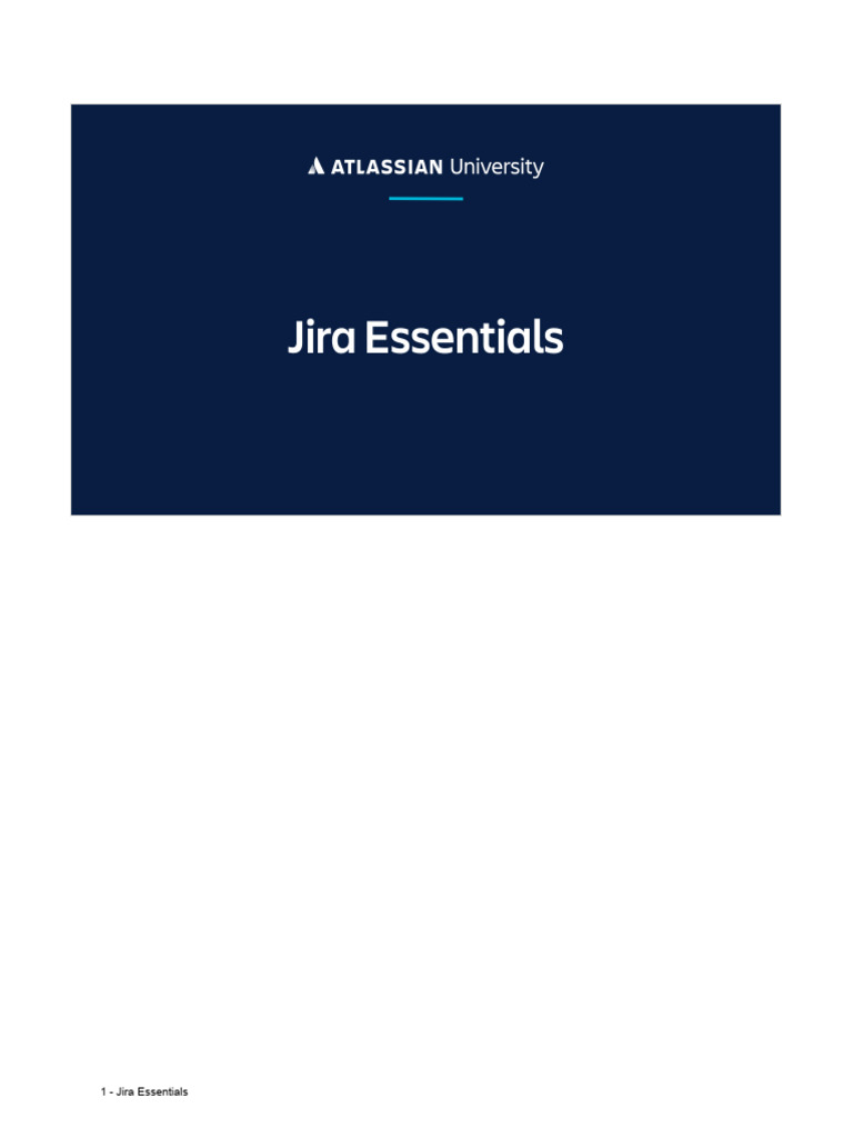 Jira Essentials for Agile Teams | PDF | Scrum (Software Development ...