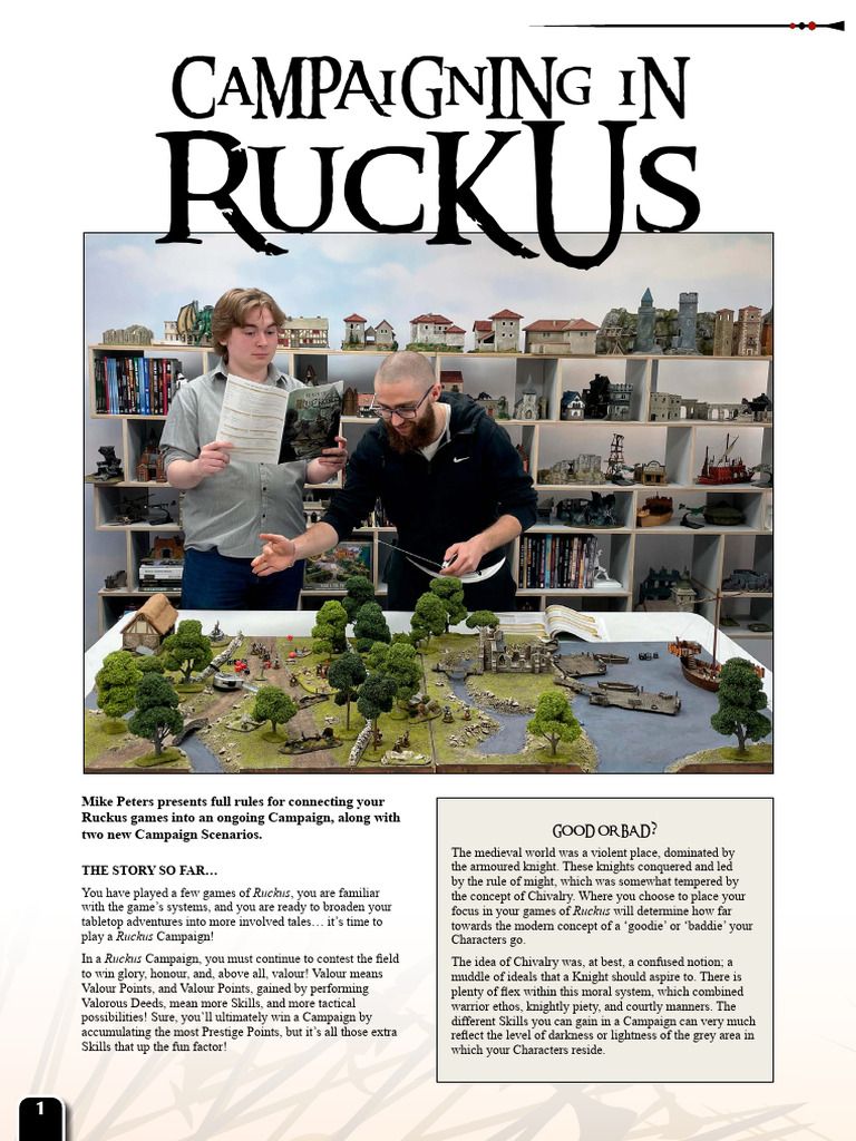 Ruckus Campaign Rules and Scenarios | PDF | Knight | Chivalry