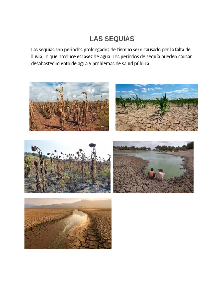 Impacto de las Sequías en el Agua | PDF