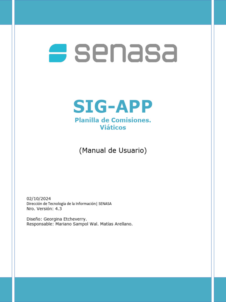 Manual de Usuario SIG-APP SENASA | PDF | Aplicación movil | Software