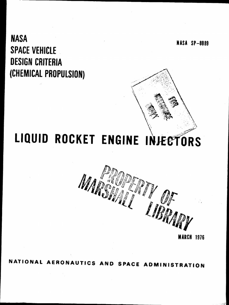 Liquid Rocket Engine Injector Design Guide | PDF | Rocket Propellant ...