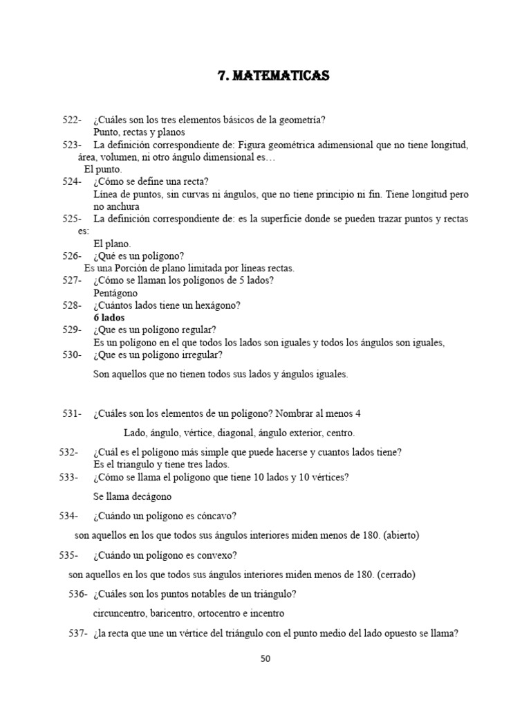 Matematica Pdf Triángulo ángulo