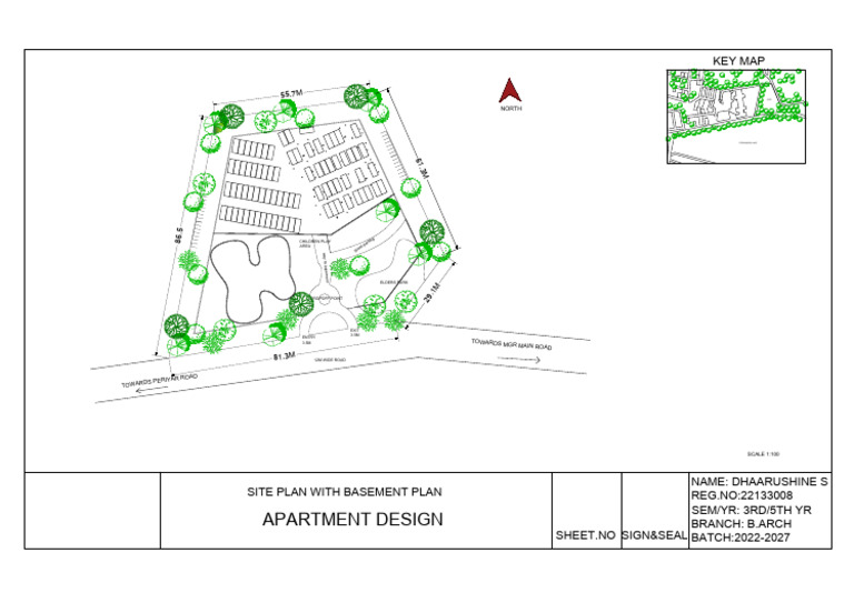 Site Plan and Basement Design for Apartment | PDF