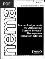 NEMA Frame Designation for Gasoline Motors | PDF | Machines | Manufactured  Goods