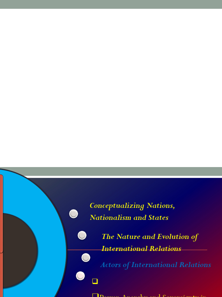 Understanding International Relations | PDF | State (Polity) | Nation