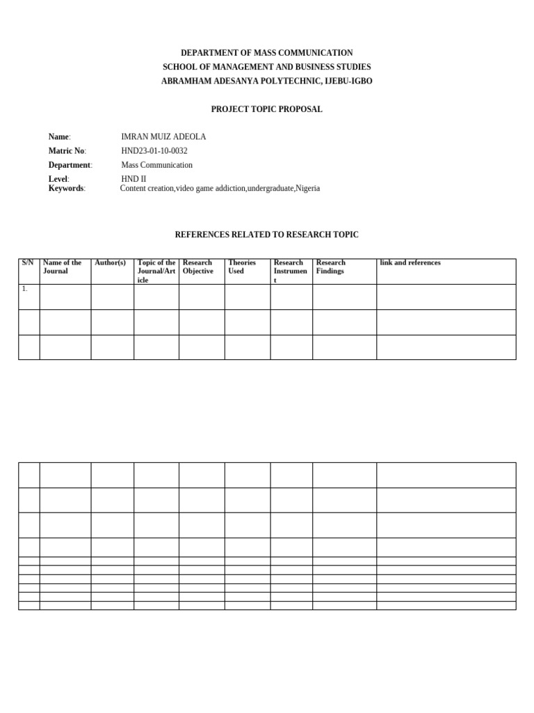 Topic References | PDF