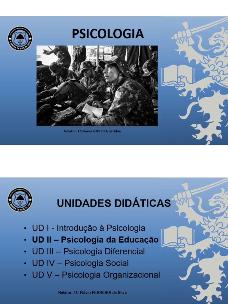 Psicologia da Educação e Aprendizagem Cognitiva | PDF | Aprendizado ...