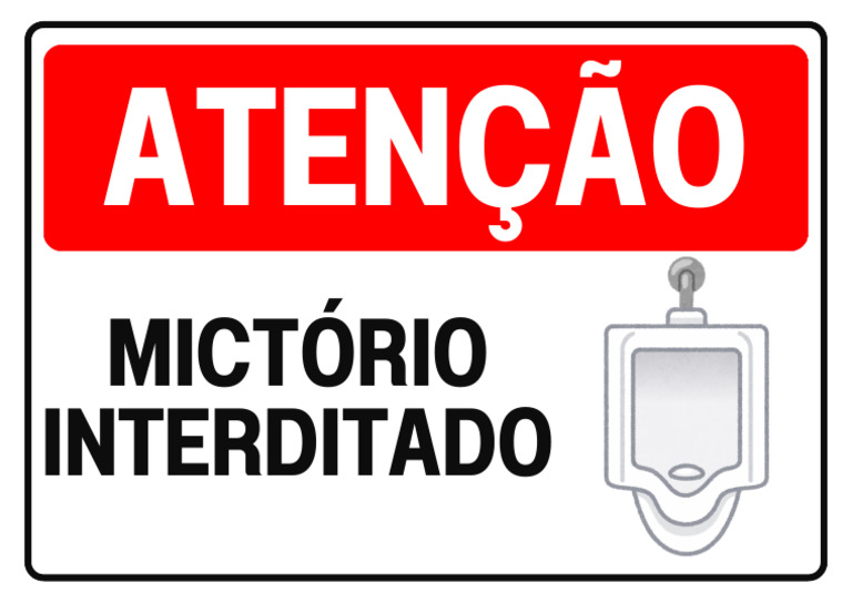 Placa de Aviso Atenção Área Interditada Documento A4 Vermelho e Preto ...
