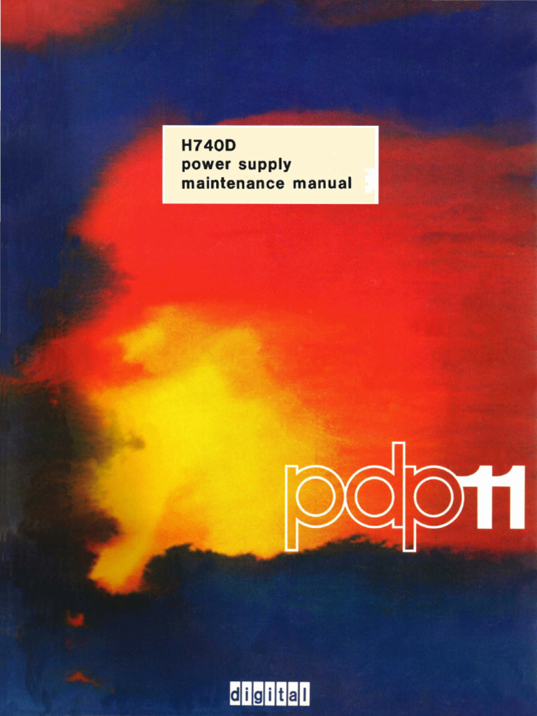 DEC-11-H740A-A-D H740D Power Supply Maintenance Manual | PDF | Power ...