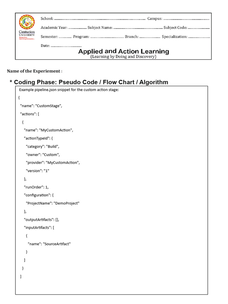 Custom Action in AWS CodePipeline Guide | PDF