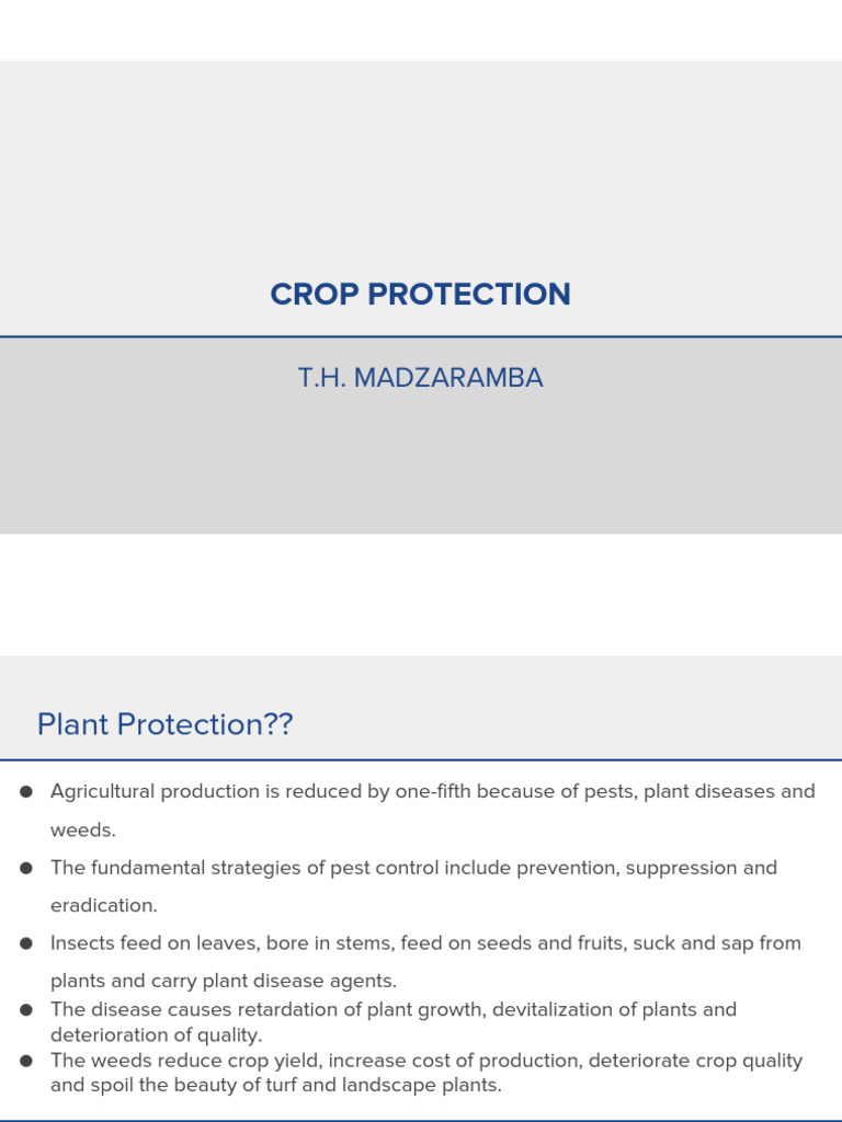 Crop Protection | PDF | Pest Control