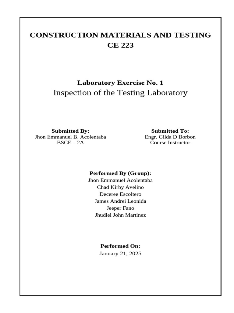 Construction Materials Testing Guide | PDF | Concrete | Construction ...