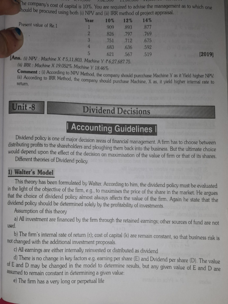 Dividend Decisions Pdf