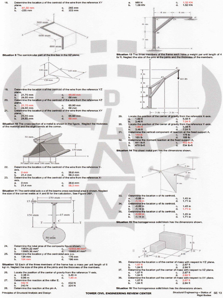 Statics Strength 13 16 | PDF