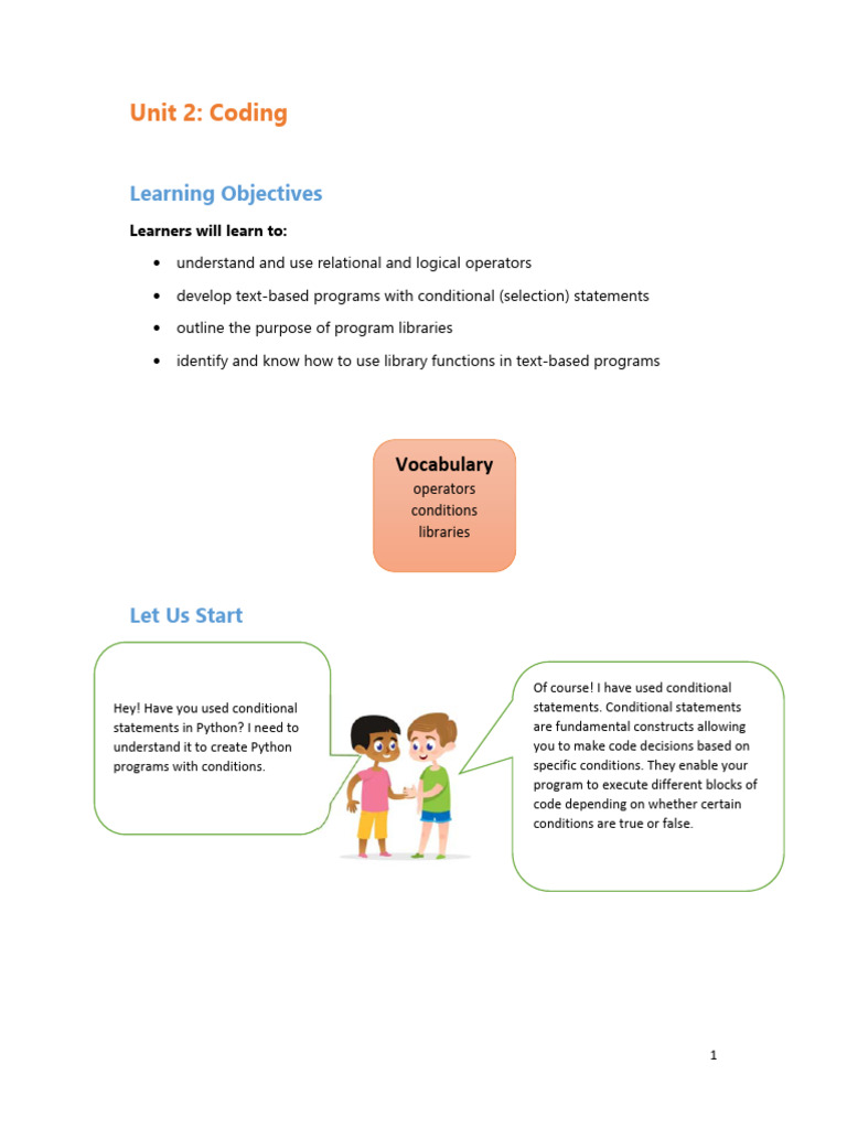 G7 - Unit 2 - Coding - Revised | PDF | Python (Programming Language ...