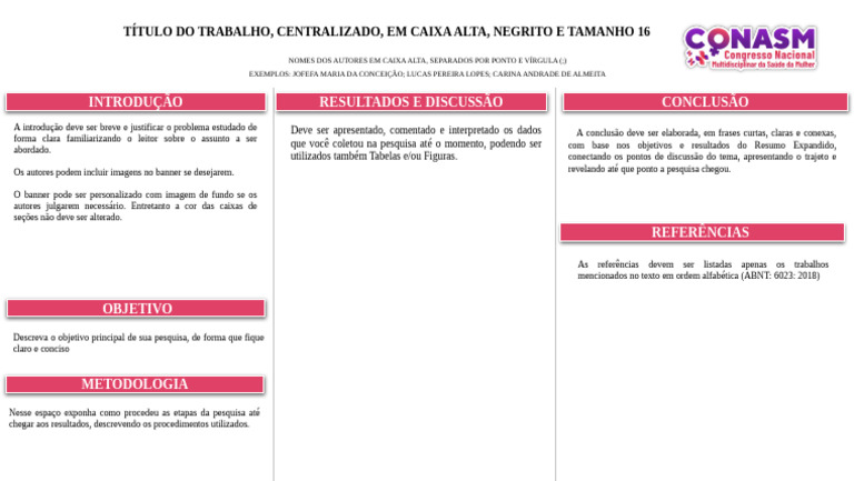 Normas ABNT para Banner Acadêmico | PDF