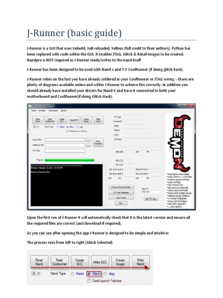 J Runner Tutorial PDF Flash Memory Error Detection And Correction