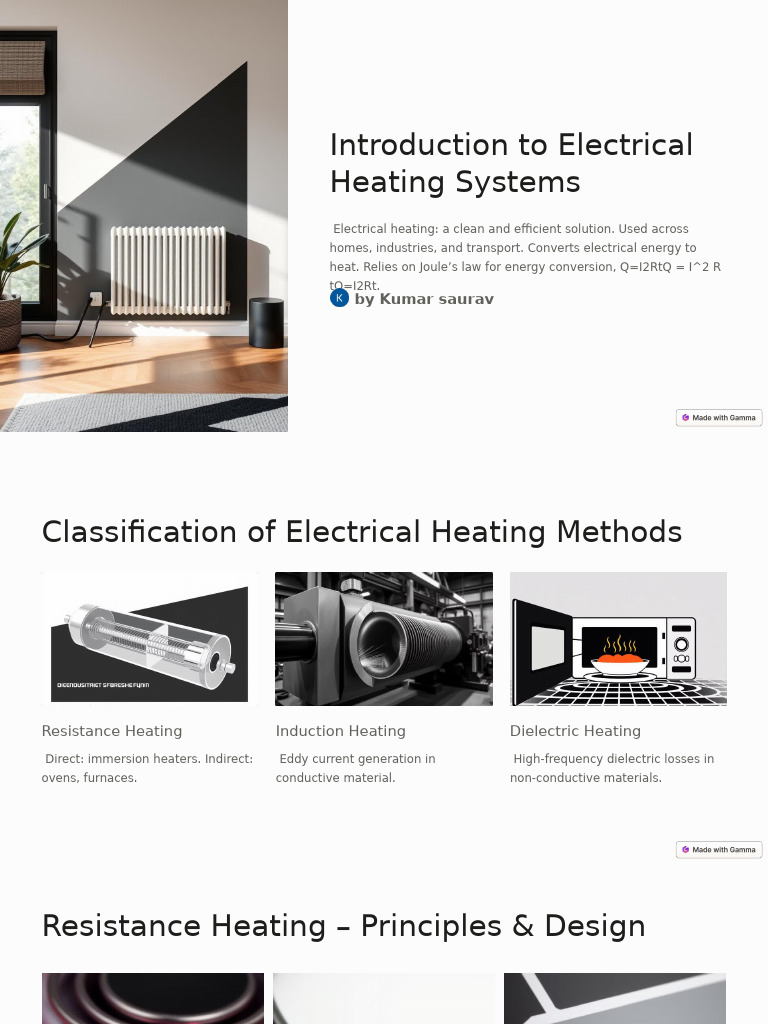 Introduction To Electrical Heating Systems 1 Pdf Electric Heating