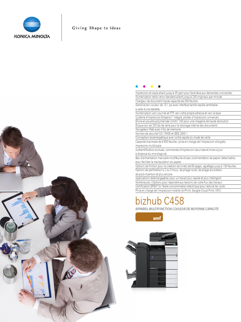 C458 French | PDF | Imprimante (Informatique) | Fax