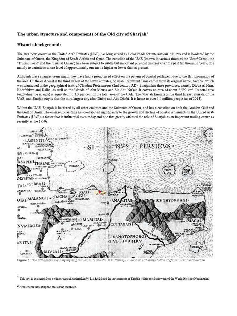 Urban Structure of Sharjah's Old City | PDF | United Arab Emirates