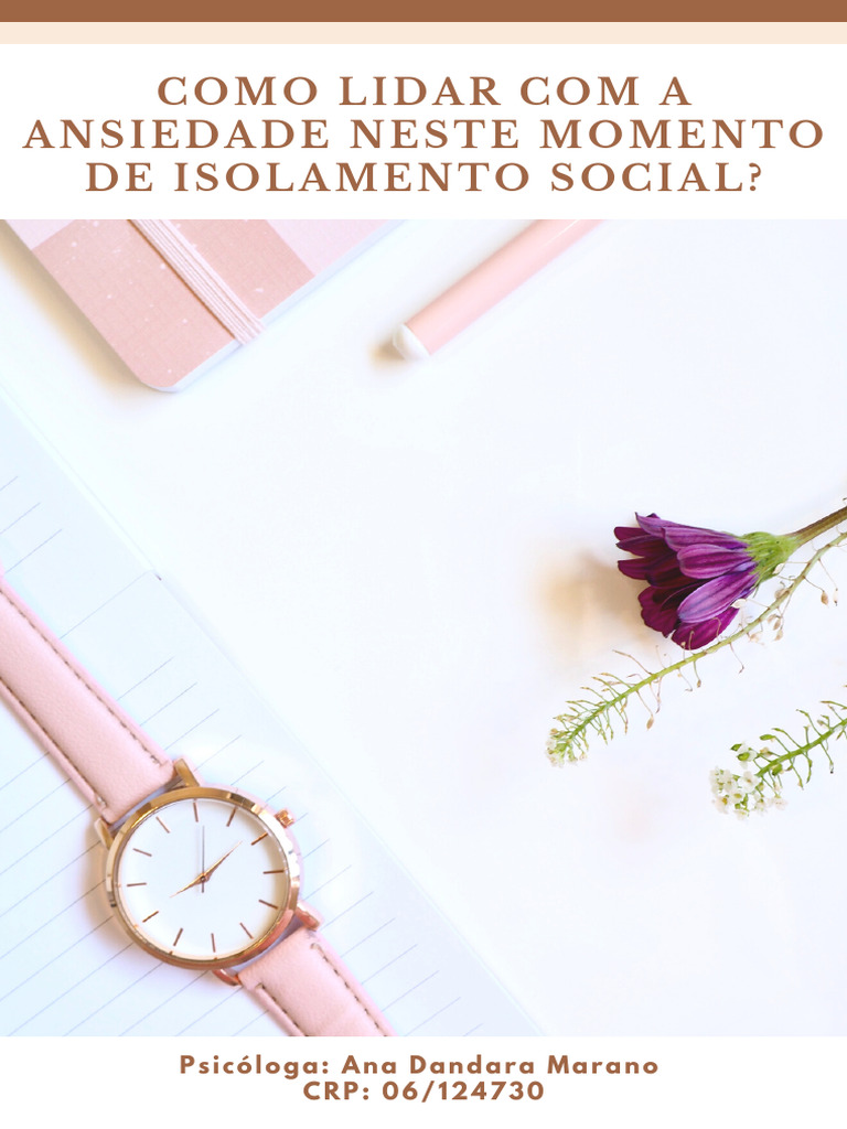 Dicas para Lidar com Ansiedade em Casa | PDF | Ansiedade | Pensamento