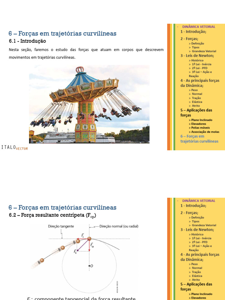 Forças em Trajetórias Curvilíneas | PDF | Mecânica Clássica | Leis do ...
