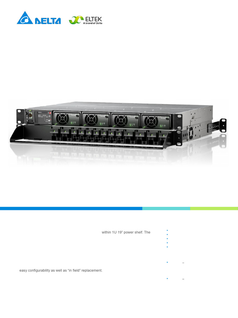 Delta Power Shelf Overview | PDF | Power Supply | Alternating Current