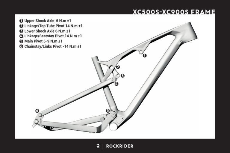 XC500S-XC900S Frame Torque Specs | PDF