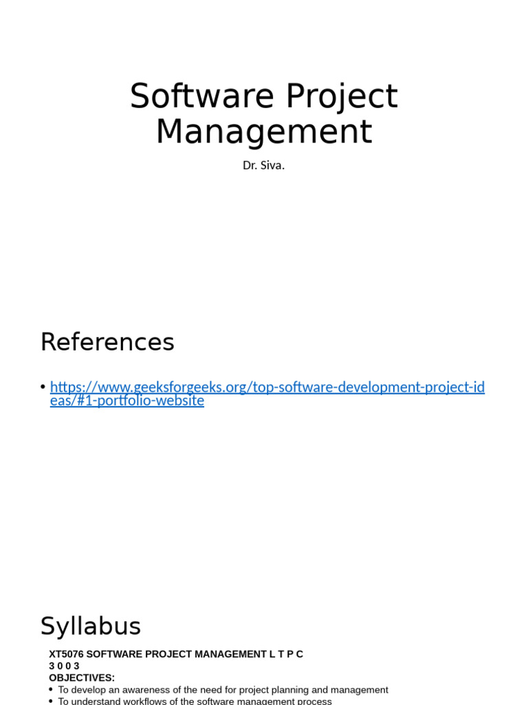SoftwareProjectMgt1 3 | PDF | Software Testing | Enterprise Resource ...