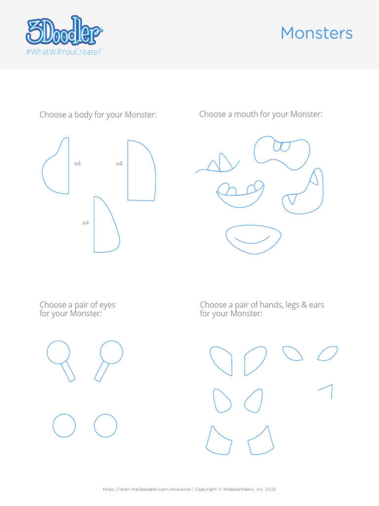 Monster Creation Stencil Guide | PDF